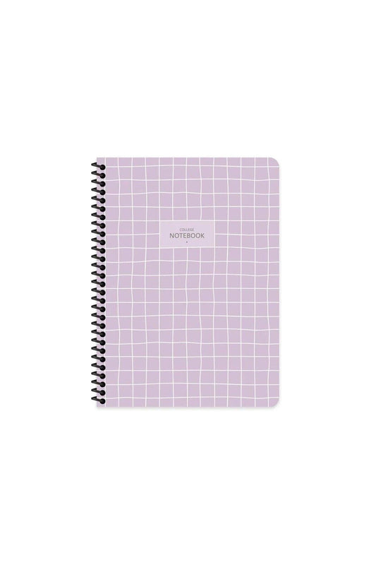 KARELİ 16x22 CM 80 YAPRAK PLASTİK KAPAK TELLİ DEFTER 60 GRAM BEYAZ SAYFA COFFEE