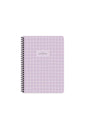 KARELİ 16x22 CM 80 YAPRAK PLASTİK KAPAK TELLİ DEFTER 60 GRAM BEYAZ SAYFA COFFEE