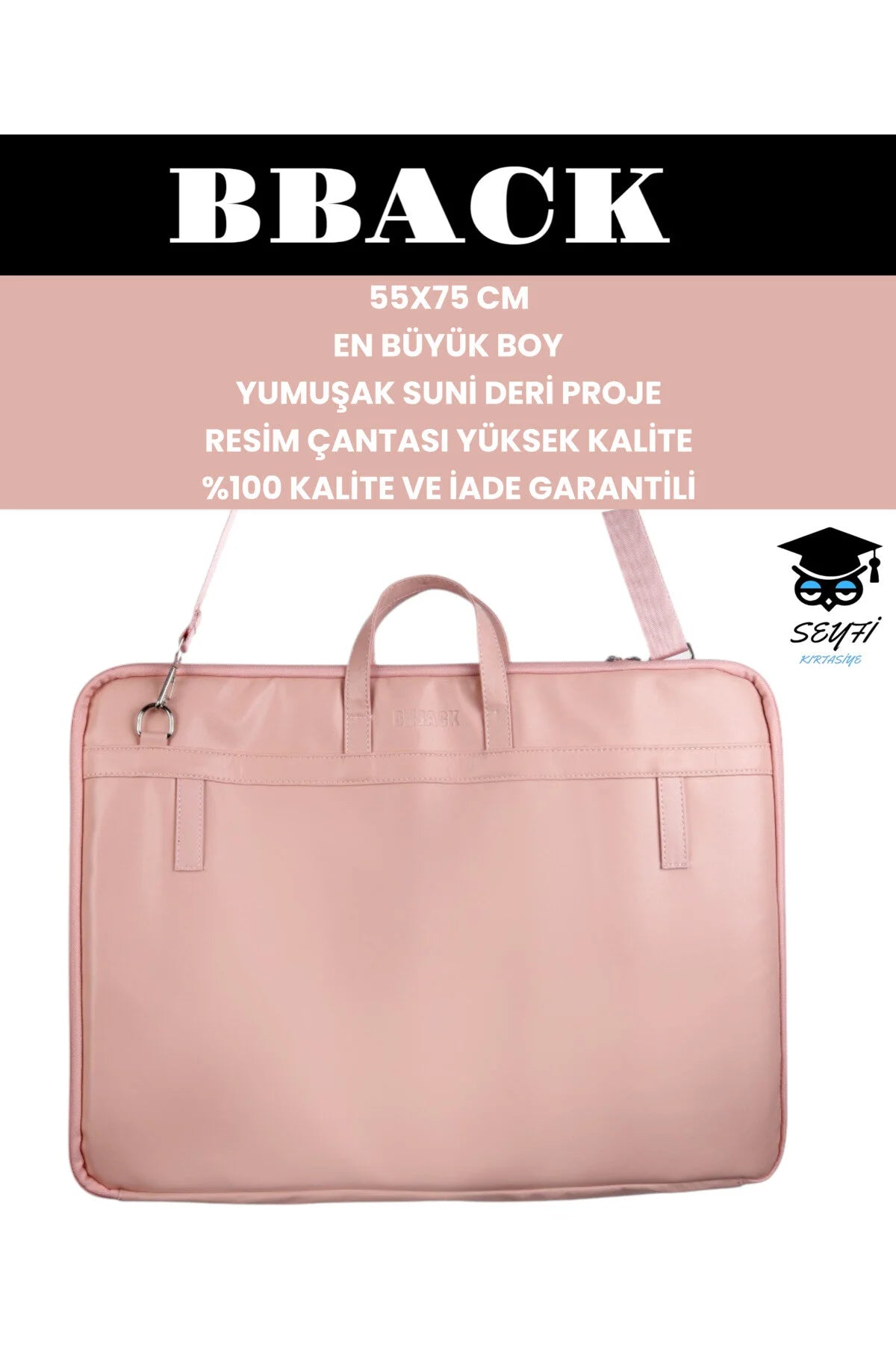55X75 CM YUMUŞAK SUNİ DERİ PROJE-RESİM ÇANTASI YÜKSEK KALİTE %100 KALİTE VE İADE GARANTİLİ