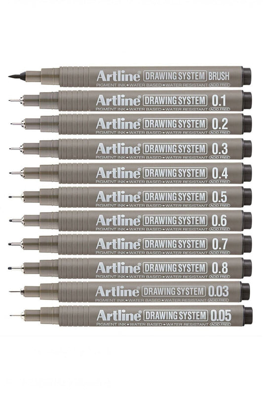 Drawing System Teknik Çizim Kalemi 11'li Tam Set