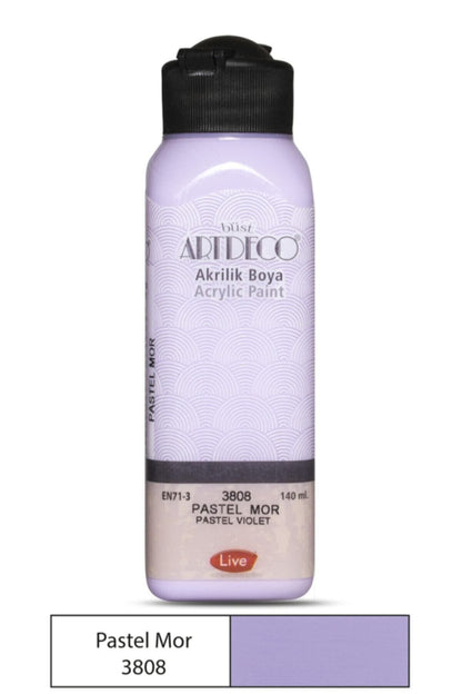Akrilik Boya 6x140 ml. Pastel Renkler