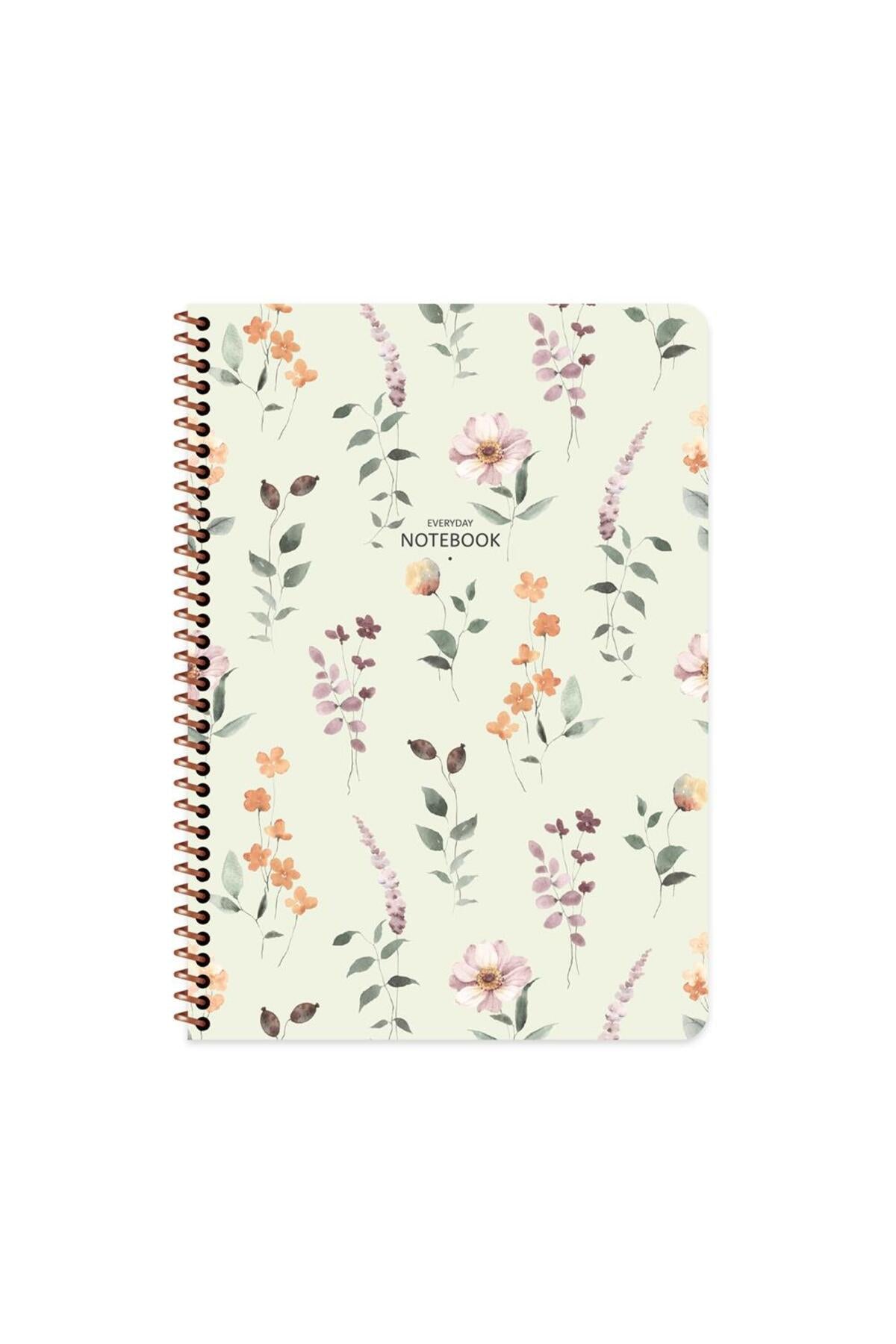 Keskin A4 80 Yp.kar. Karton Kp.spr.çiçek Defter