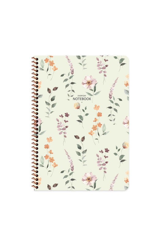 Keskin A4 80 Yp.kar. Karton Kp.spr.çiçek Defter