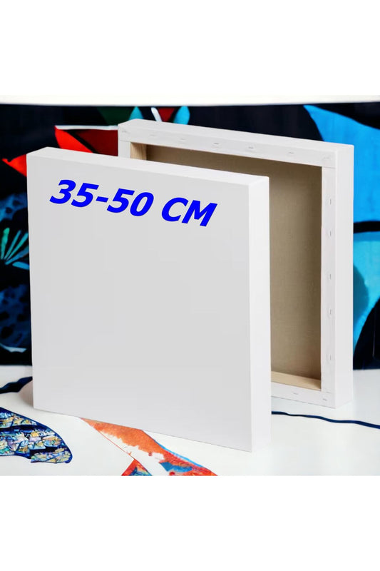 35x50 Cm Bez Tuval Arkadan Zımbalı Tuval Kalın Şase 210 Gr %70 Polyester % 30 Pamuk Bez