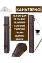 PROJE TÜPÜ BAZUKA 10.5 CM ÇAP 76 CM BOY SİLİNEBİLİR SUNİ DERİ T CETVELİ TAKMA LASTİKLİ BBACK