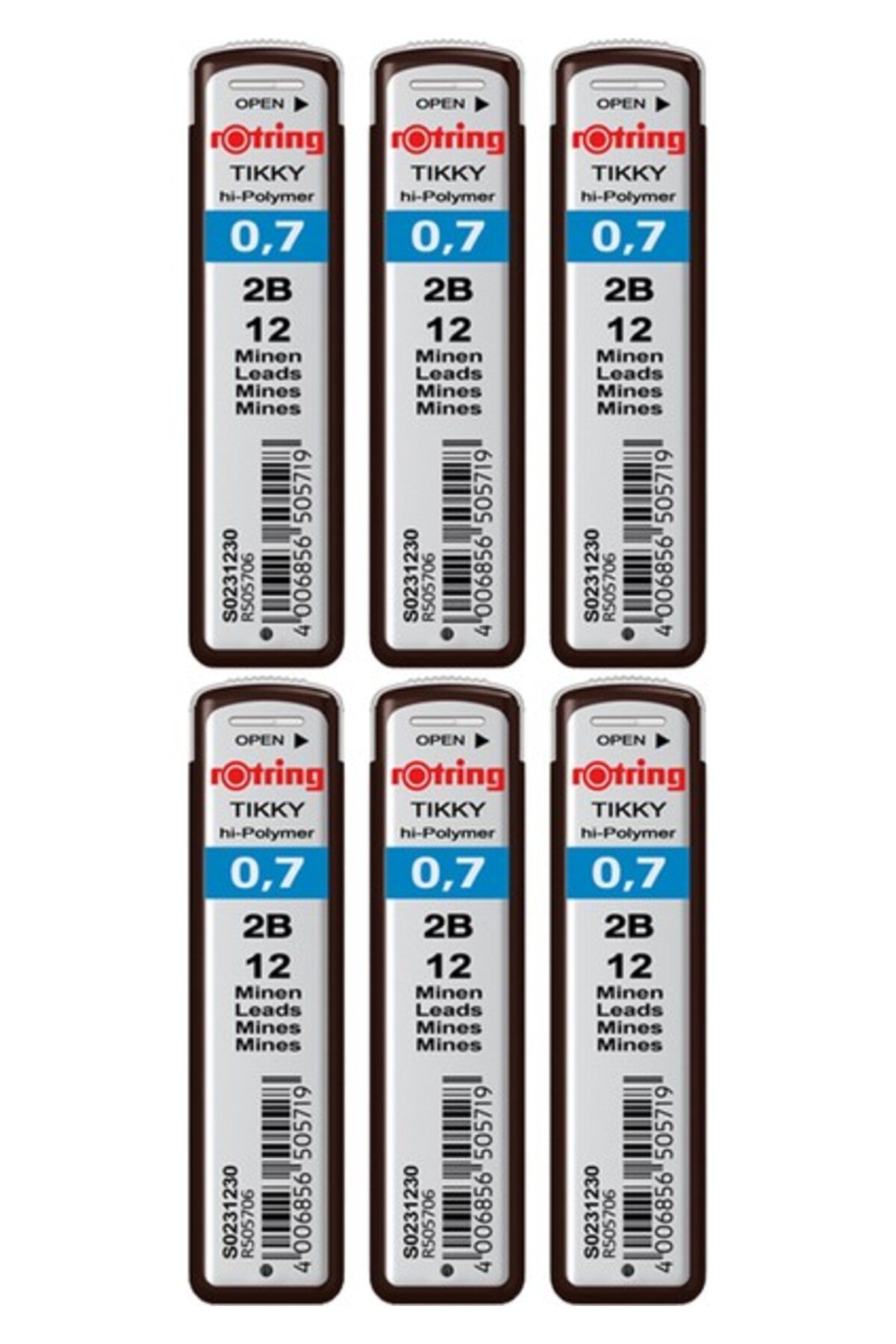 0.7 Kalem Ucu 2b (S0231230) 6 Lı Paket