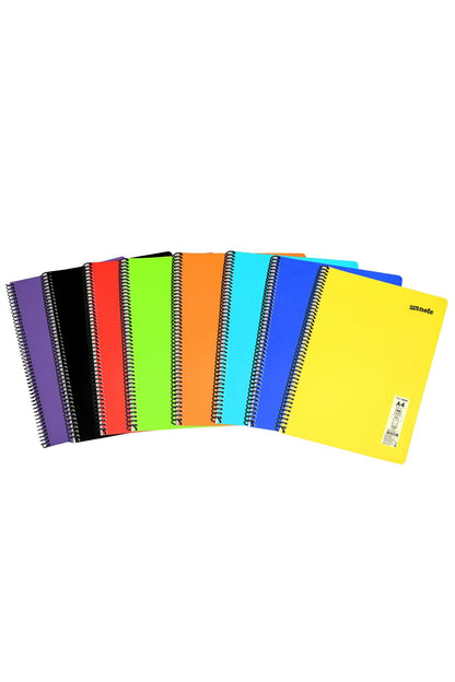 Flex Neon A4 Defter 96 Yaprak 4 Kareli 4 Çizgili Defter Seti