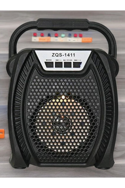5 Watt USB-SD-Aux-FM-Bluetooth Destekli Taşınabilir Hoparlör ZQS-1411