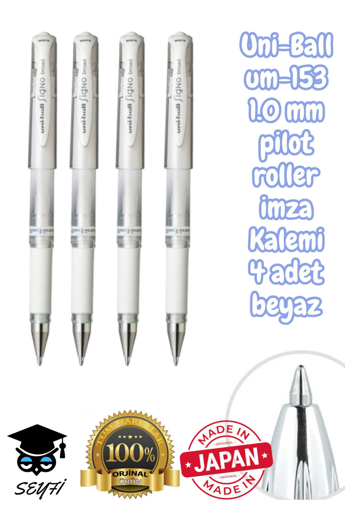 Uni-Ball um-153 1.0 mm pilot roller imza Kalemi