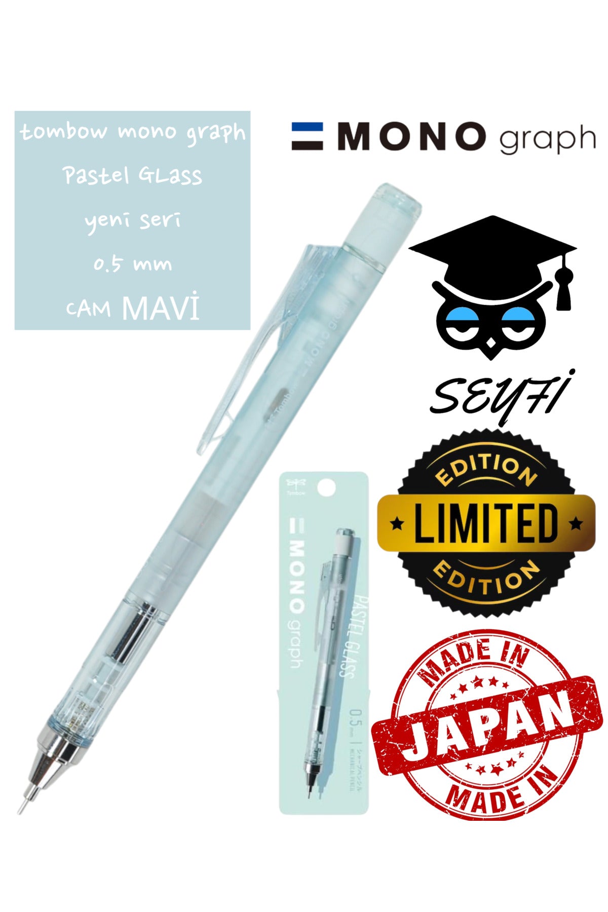 tombow mono graph Pastel GLass yeni seri 0.5 mm LİMİTED EDİTİON