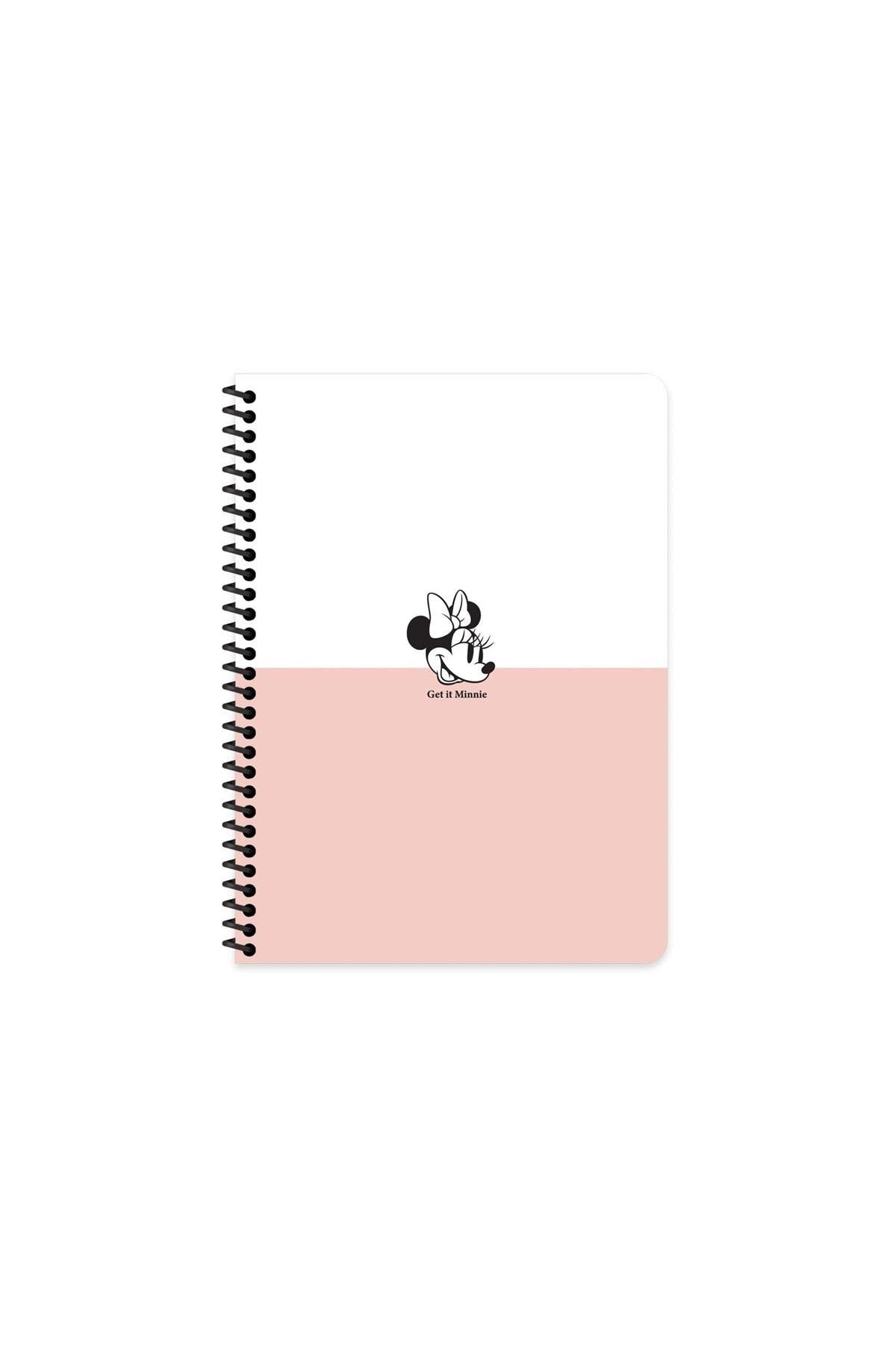 Mickey Mouse 20x28 Cm Çizgisiz 80 Yaprak Telli Defter Karton Kapak 60 Gr Beyaz Kağıt