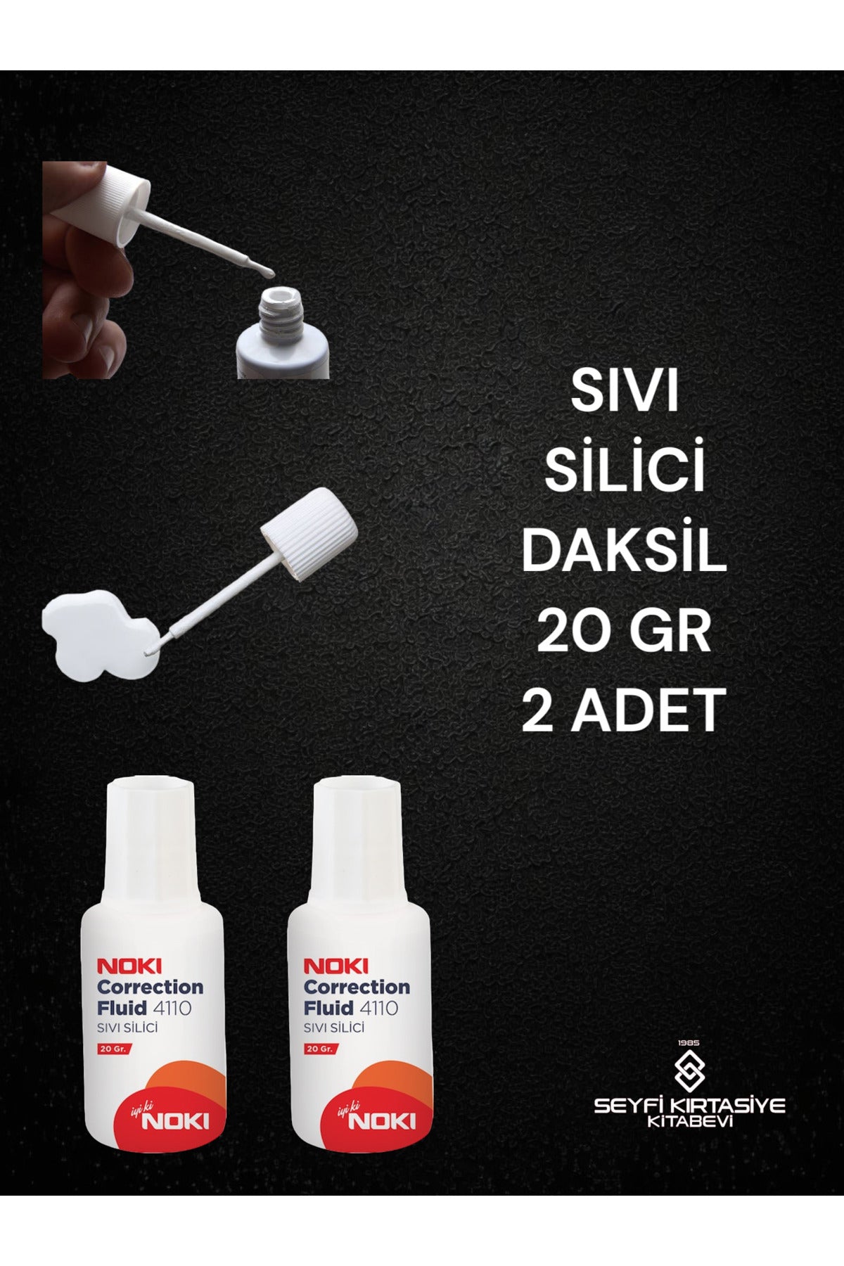 2 ADET 20 GRAM SIVI SİLİCİ DAKSİL FIRÇALI