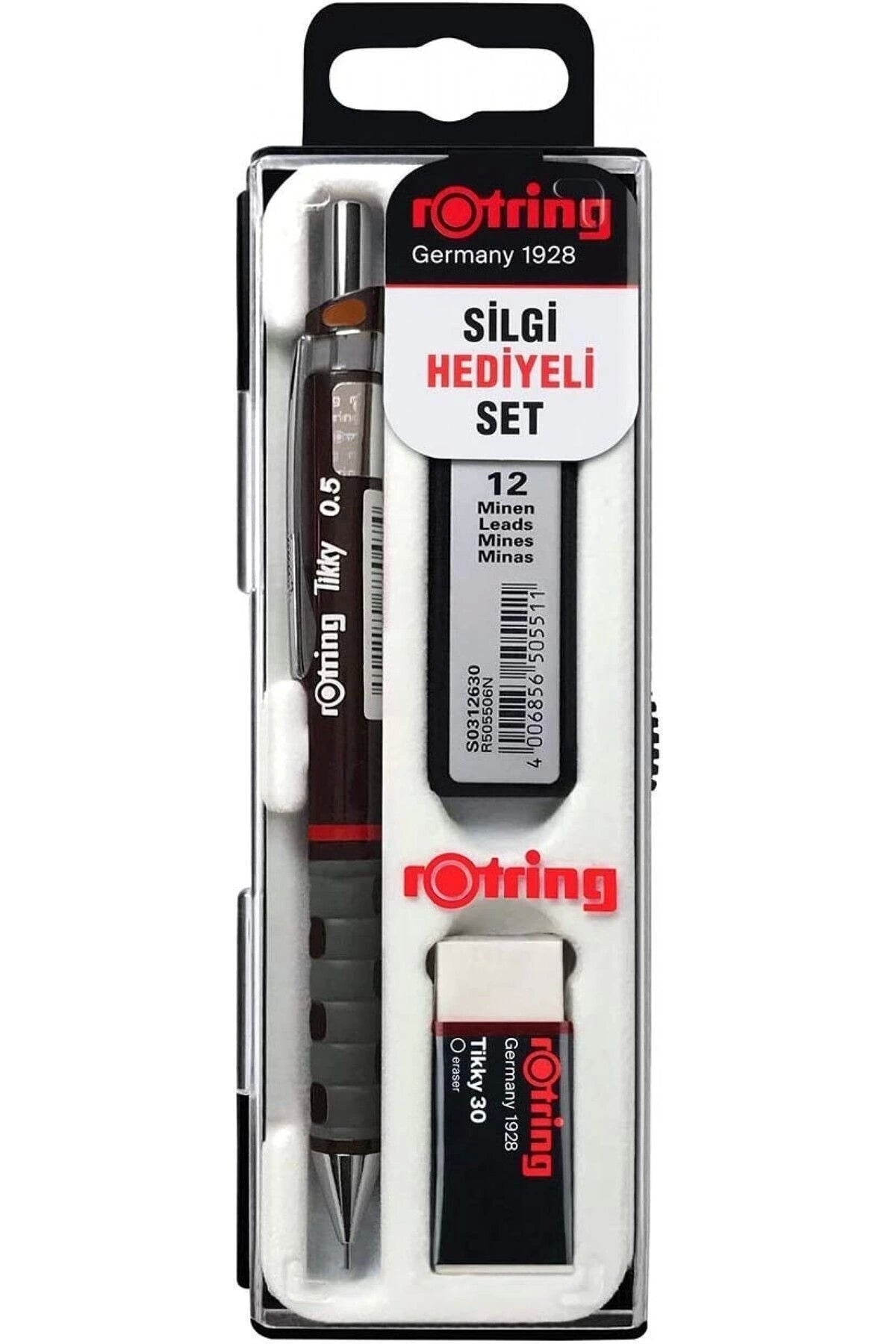Tikky 0,5mm 3lü Okul Seti - Bordo