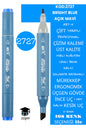 ÇİFT TARAFLI PROFESYONEL ÇİZİM KALEMİ KALICI MÜREKKEP ÜÇGEN GÖVDE İNCE UÇ 1 MM KESİK UÇ 2-6MM SKETCH