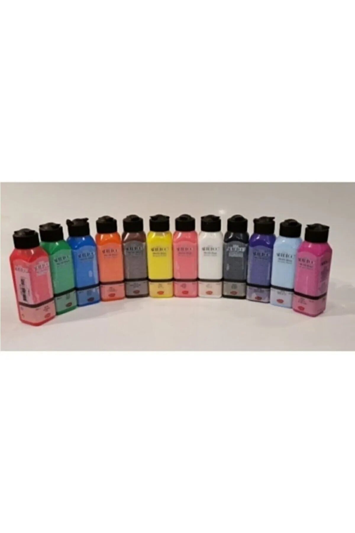 140 ml Ana Renkler Akrilik Boya 12'li Set