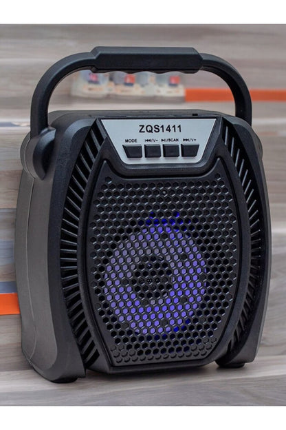 5 Watt USB-SD-Aux-FM-Bluetooth Destekli Taşınabilir Hoparlör ZQS-1411