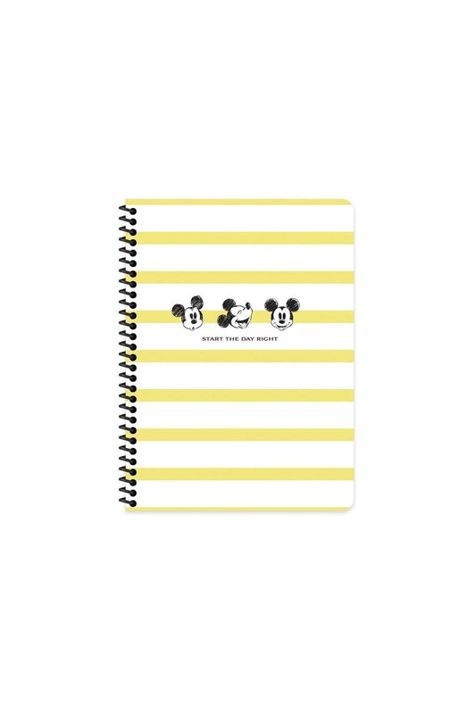 Mickey Mouse 20x28 Cm Çizgisiz 80 Yaprak Telli Defter Karton Kapak 60 Gr Beyaz Kağıt