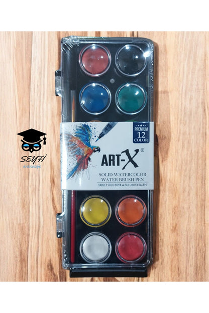 ART-X Sulu Boya Canlı Renkler Profesyonel Pigment 12-24-36-48 RENK SEÇENEKLERİYLE