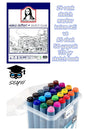 24 renk sketch marker kalem seti ve A4 ebat 50 yaprak 120 gr sketch book