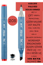 ÇİFT TARAFLI PROFESYONEL ÇİZİM KALEMİ KALICI MÜREKKEP ÜÇGEN GÖVDE İNCE UÇ 1 MM KESİK UÇ 2-6MM SKETCH