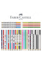 Sırımsı Faber Castel Lüx Mercanlı Karışık Yuvarlak Kurşun Kalem 12 Adet