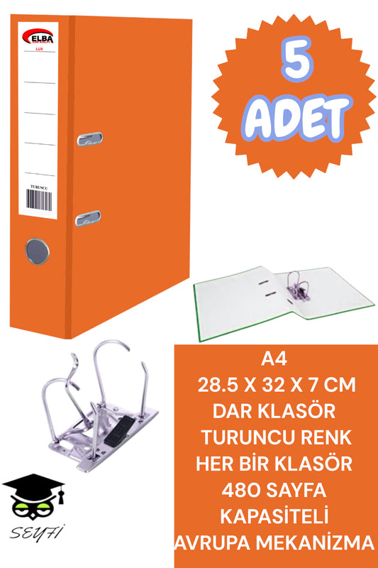 A4 OFİS KLASÖRÜ BÜRO EVRAK DÜZENLEYİCİ KLASÖR ÇİFT METAL HALKA AVRUPA MEKANİZMA