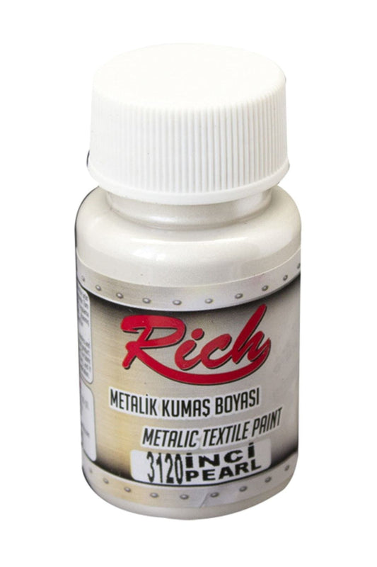 Metalik Kumaş Boyası 50 cc. 3120 İNCİ