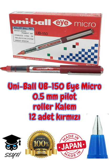 0.5 mm pilot roller kalem ub-150 mikro eye uni-ball made in japan %100 orjinal