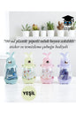 700 ml plastik pipetli suluk boyun askılıklı sticker ve temizleme çubuğu hediyeli