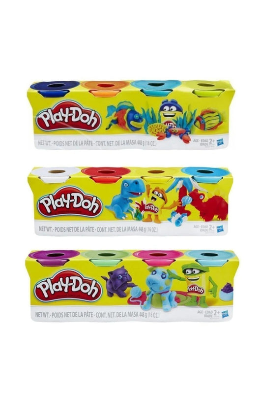 4 Renk Oyun Hamuru 448gr x 3 Paket