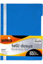 UMİX TELLİ DOSYA 50'Lİ MAVİ
