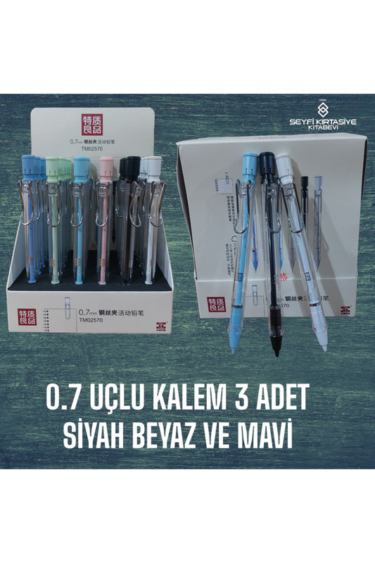 0.7 MM VERSATİL UÇLU KALEM 3 ADET TM-2570