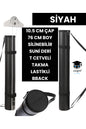 PROJE TÜPÜ BAZUKA 10.5 CM ÇAP 76 CM BOY SİLİNEBİLİR SUNİ DERİ T CETVELİ TAKMA LASTİKLİ BBACK