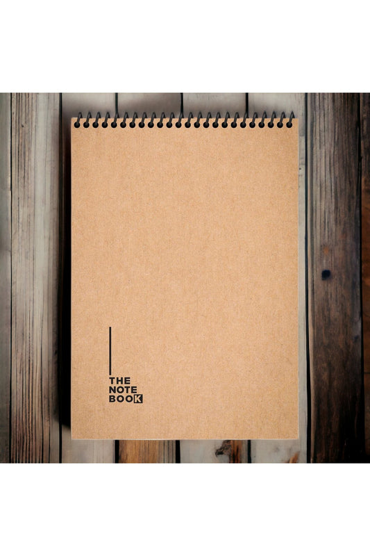 A4 Üstten Spiralli Çizgisiz 80 Yaprak Telli Defter Sert Kapak 60 Gr Ivory Kağıt Göz Yormayan Sayfa