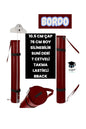 PROJE TÜPÜ 10.5 CM ÇAP 76 CM BOY SİLİNEBİLİR SUNİ DERİ T CETVELİ TAKMA LASTİKLİ BBACK