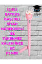 IŞIKLI BAYKUŞ BAŞLIKLI SİYAH MÜREKKEPLİ JEL TÜKENMEZ KALEM İNCE UÇ