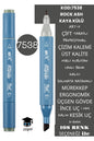ÇİFT TARAFLI PROFESYONEL ÇİZİM KALEMİ KALICI MÜREKKEP ÜÇGEN GÖVDE İNCE UÇ 1 MM KESİK UÇ 2-6MM SKETCH