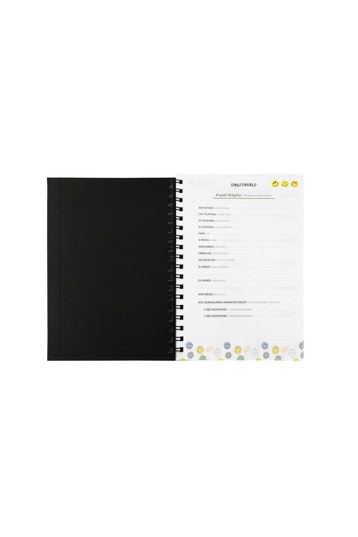 17x24 CM 100 YAPRAK PLANLAYICI DEFTER STİCKER AYLIK HAFTALIK YILLIK YEMEK PLANNER SERT KAPAK TELLİ