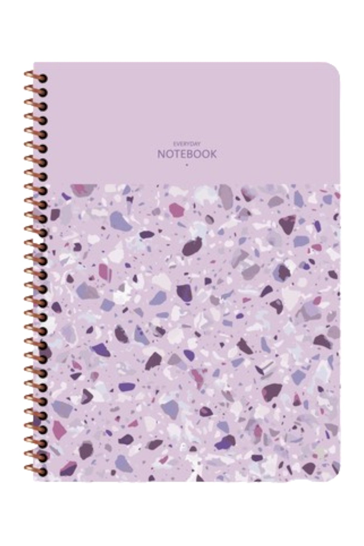 16x22 Cm Çizgisiz Telli Defter Beyaz Sayfalı 80 Yaprak Plastik Kapak