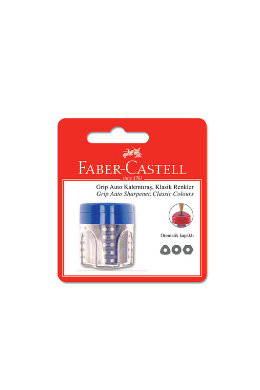 Faber-castell Grip Auto Kalemtraş Tekli Klasik Renkler - 3 Renk (5600183498)