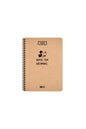 Keskin Color 20x28 Cm Çizgisiz Telli 80 Yaprak Defter Kraft Kapak Beyaz Kağıt