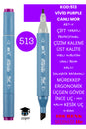ÇİFT TARAFLI PROFESYONEL ÇİZİM KALEMİ KALICI MÜREKKEP ÜÇGEN GÖVDE İNCE UÇ 1 MM KESİK UÇ 2-6MM SKETCH
