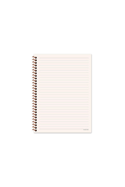 ÇİZGİLİ 16x22 CM 80 YAPRAK PLASTİK KAPAK TELLİ DEFTER KREM RENK 60 GR HAFİF KAĞIT