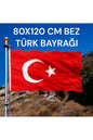 80x120 CM BEZ TÜRK BAYRAĞI **KALİTELİ KUMAŞ MALZEME**