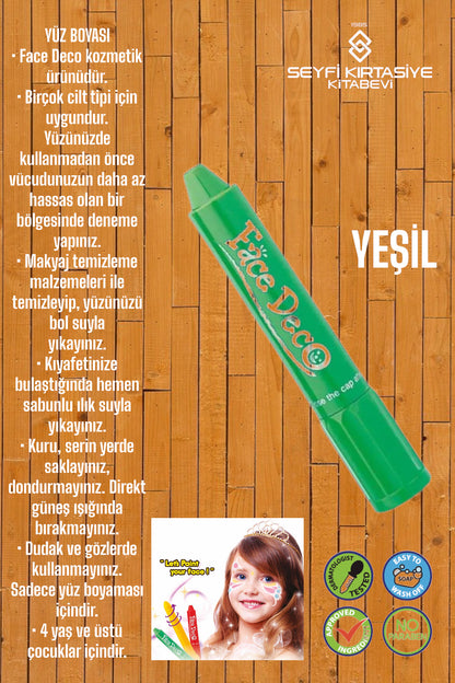 FACE TİME YÜZ BOYASI TEK RENK RUJ MODEL %100 SAĞLIĞA UYGUN CE VE AP BELGELİ AMOS ÜRETİM YERİ KORE