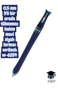 0,5 mm 3'ü bir arada tükenmez kalem mavi siyah kırmızı writech w-6254