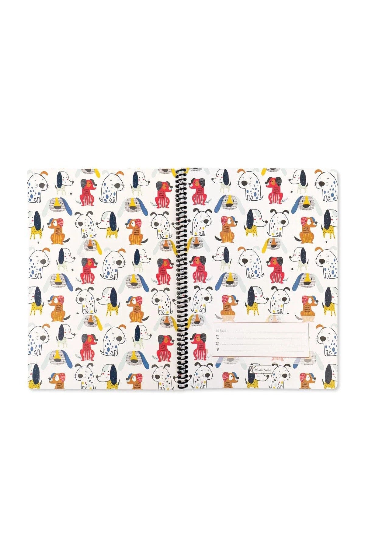 ÇİZGİLİ 16x22 CM 80 YAPRAK KARTON KAPAK TELLİ DEFTER 60 GRAM BEYAZ SAYFA ANİMAL FRİENDS