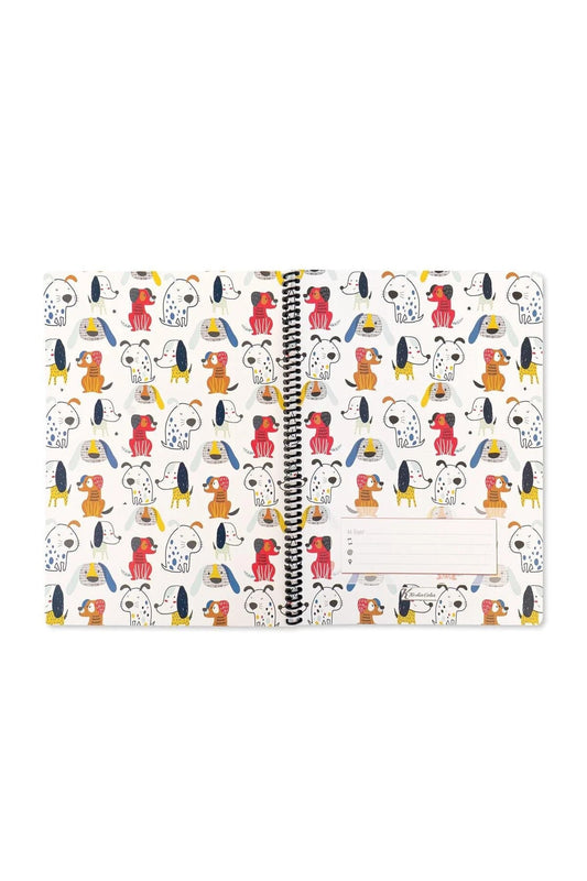 ÇİZGİLİ 16x22 CM 80 YAPRAK KARTON KAPAK TELLİ DEFTER 60 GRAM BEYAZ SAYFA ANİMAL FRİENDS