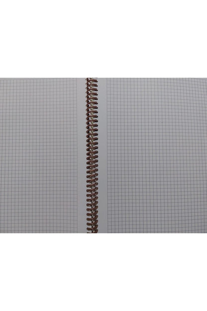 A4 80 Yaprak Kareli Telli Defter Pastel Renk Plastik Kapak Göz Yormayan Krem Renk Kağıt