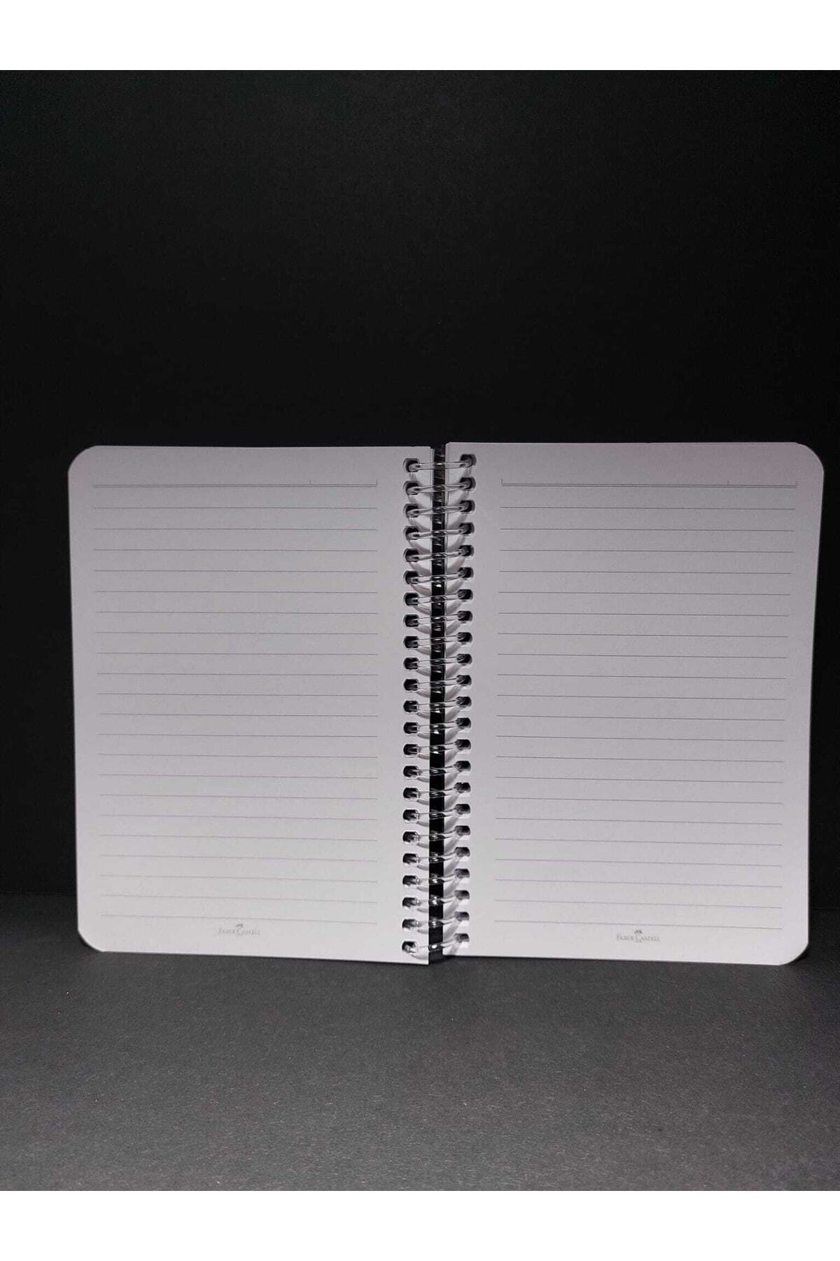 100 Sayfa A6 (10x15 Cm) Çizgili Telli Plastik Kapak Not Defteri